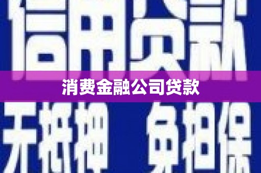 鸡东消费金融公司贷款