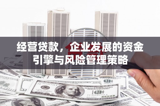 鸡东经营贷款，企业发展的资金引擎与风险管理策略
