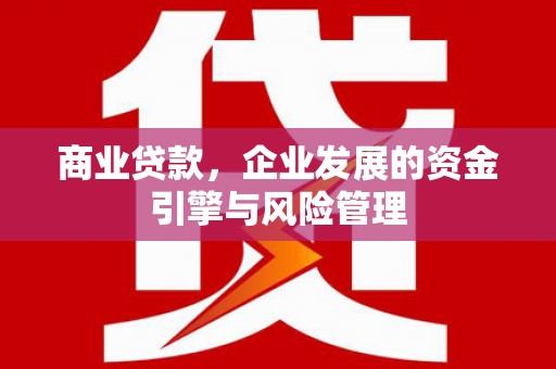 鸡东商业贷款，企业发展的资金引擎与风险管理