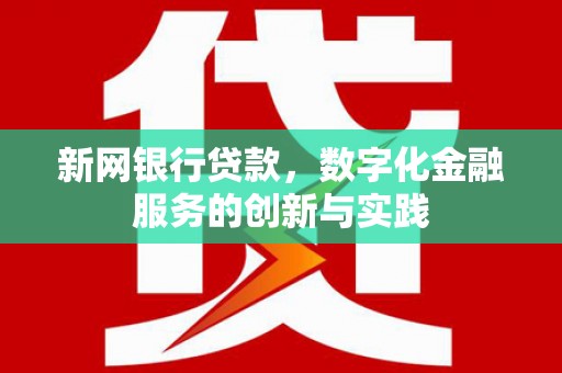 鸡东新网银行贷款，数字化金融服务的创新与实践