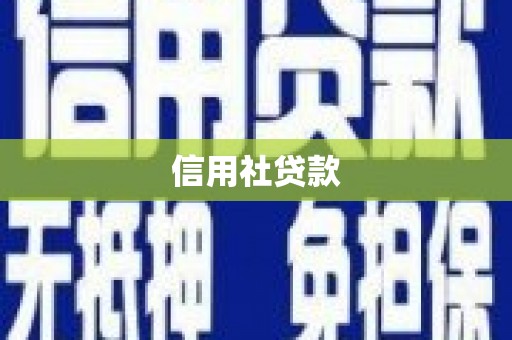 鸡东信用社贷款