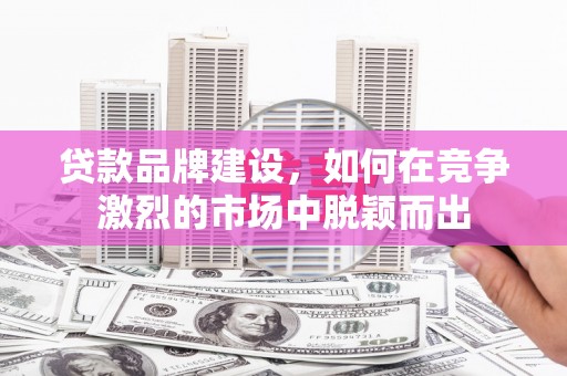 鸡东贷款品牌建设，如何在竞争激烈的市场中脱颖而出