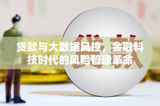 鸡东贷款与大数据风控，金融科技时代的风险管理革命
