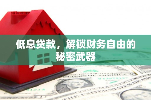 鸡东低息贷款，解锁财务自由的秘密武器