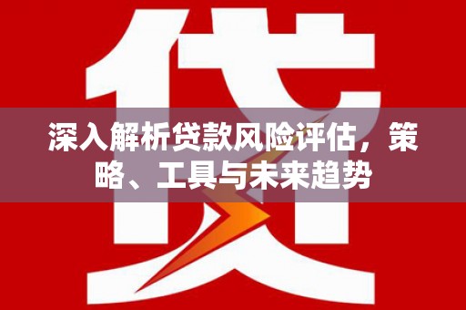 鸡东深入解析贷款风险评估，策略、工具与未来趋势