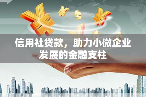 鸡东信用社贷款，助力小微企业发展的金融支柱