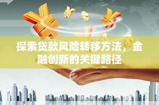 鸡东探索贷款风险转移方法，金融创新的关键路径