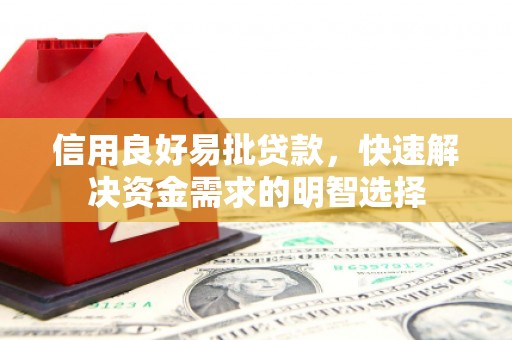 鸡东信用良好易批贷款，快速解决资金需求的明智选择