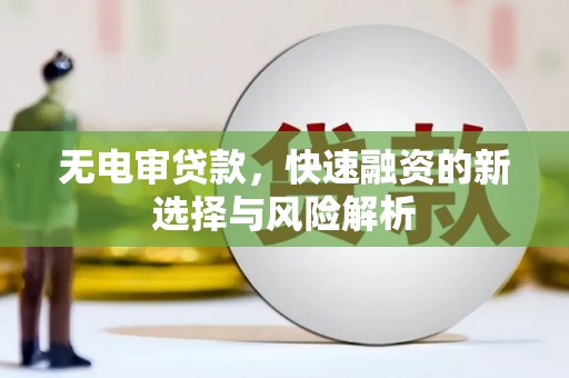 鸡东无电审贷款，快速融资的新选择与风险解析