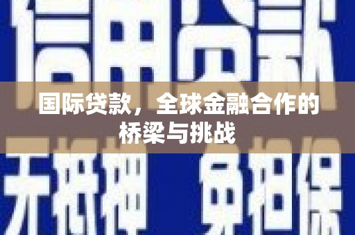 鸡东国际贷款，全球金融合作的桥梁与挑战