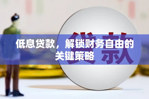 鸡东低息贷款，解锁财务自由的关键策略