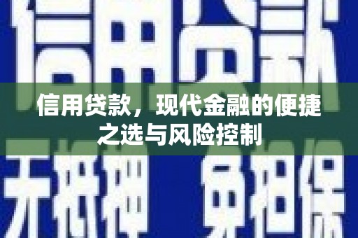 鸡东信用贷款，现代金融的便捷之选与风险控制