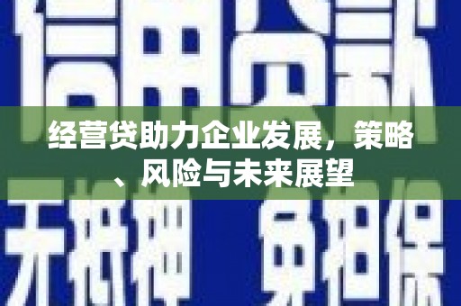 鸡东经营贷助力企业发展，策略、风险与未来展望