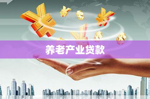 鸡东养老产业贷款