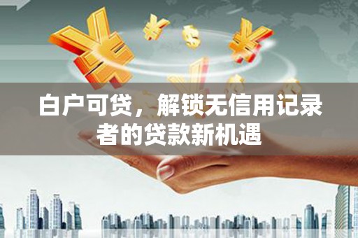 鸡东白户可贷，解锁无信用记录者的贷款新机遇