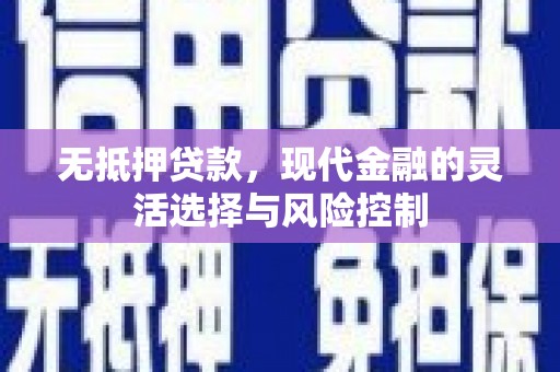 鸡东无抵押贷款，现代金融的灵活选择与风险控制