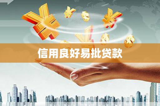 鸡东信用良好易批贷款