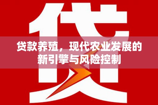 鸡东贷款养殖，现代农业发展的新引擎与风险控制