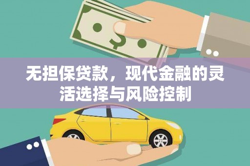 鸡东无担保贷款，现代金融的灵活选择与风险控制