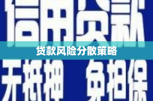鸡东贷款风险分散策略
