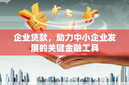 鸡东企业贷款，助力中小企业发展的关键金融工具