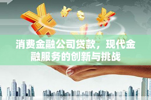 鸡东消费金融公司贷款，现代金融服务的创新与挑战