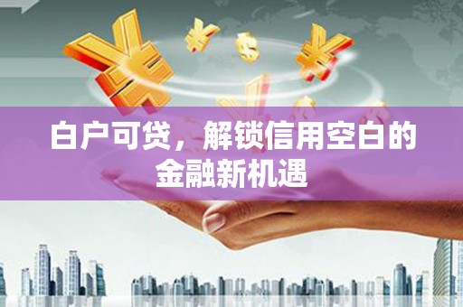 鸡东白户可贷，解锁信用空白的金融新机遇