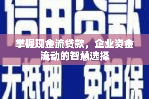 鸡东掌握现金流贷款，企业资金流动的智慧选择
