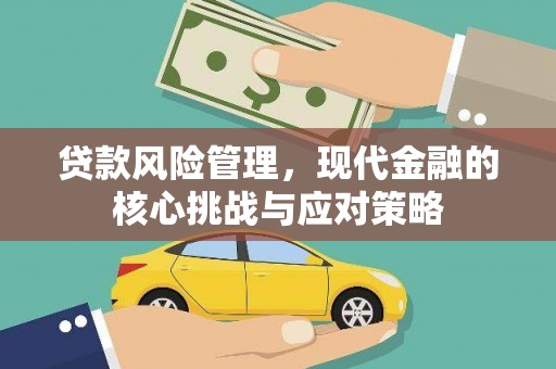 鸡东贷款风险管理，现代金融的核心挑战与应对策略