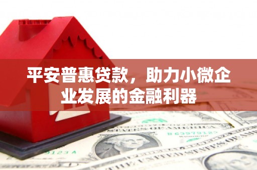 鸡东平安普惠贷款，助力小微企业发展的金融利器