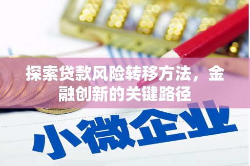 鸡东探索贷款风险转移方法，金融创新的关键路径