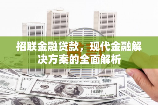 鸡东招联金融贷款，现代金融解决方案的全面解析