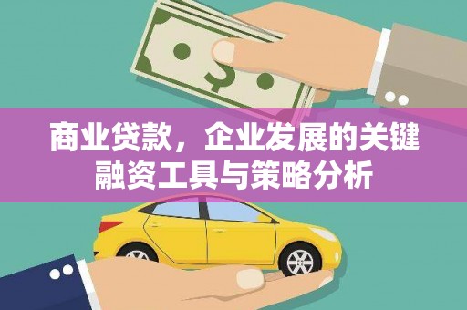 鸡东商业贷款，企业发展的关键融资工具与策略分析
