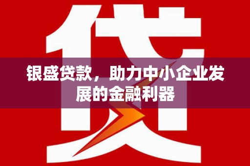 鸡东银盛贷款，助力中小企业发展的金融利器