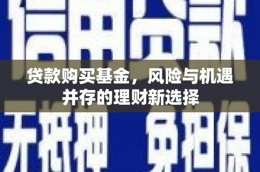 鸡东贷款购买基金，风险与机遇并存的理财新选择