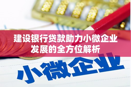 鸡东建设银行贷款助力小微企业发展的全方位解析
