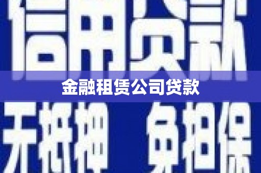 鸡东金融租赁公司贷款