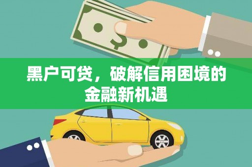 鸡东黑户可贷，破解信用困境的金融新机遇