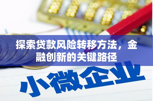 鸡东探索贷款风险转移方法，金融创新的关键路径
