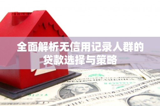 鸡东全面解析无信用记录人群的贷款选择与策略