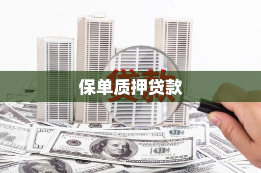 鸡东保单质押贷款