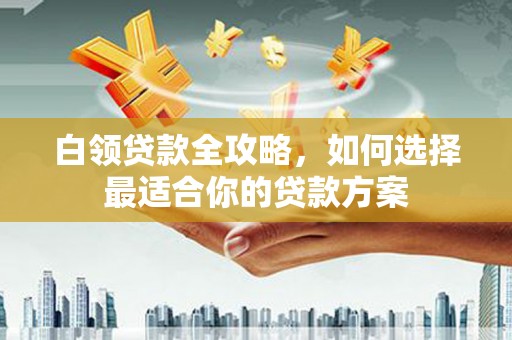 鸡东白领贷款全攻略，如何选择最适合你的贷款方案