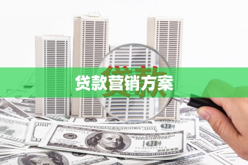 鸡东贷款营销方案